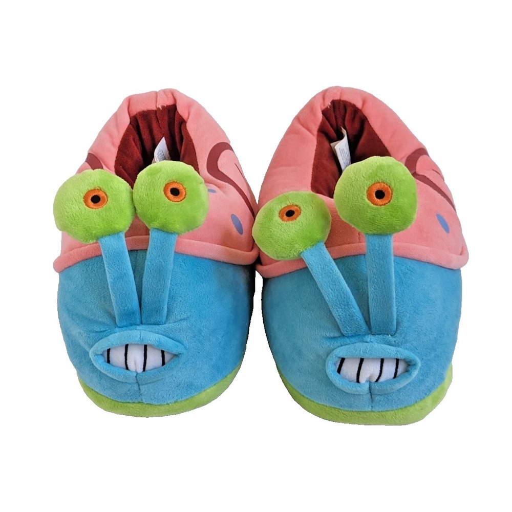 SpongeBob SquarePants Gary The Snail Plush Slippers Ground Up L XL Nickelodeon